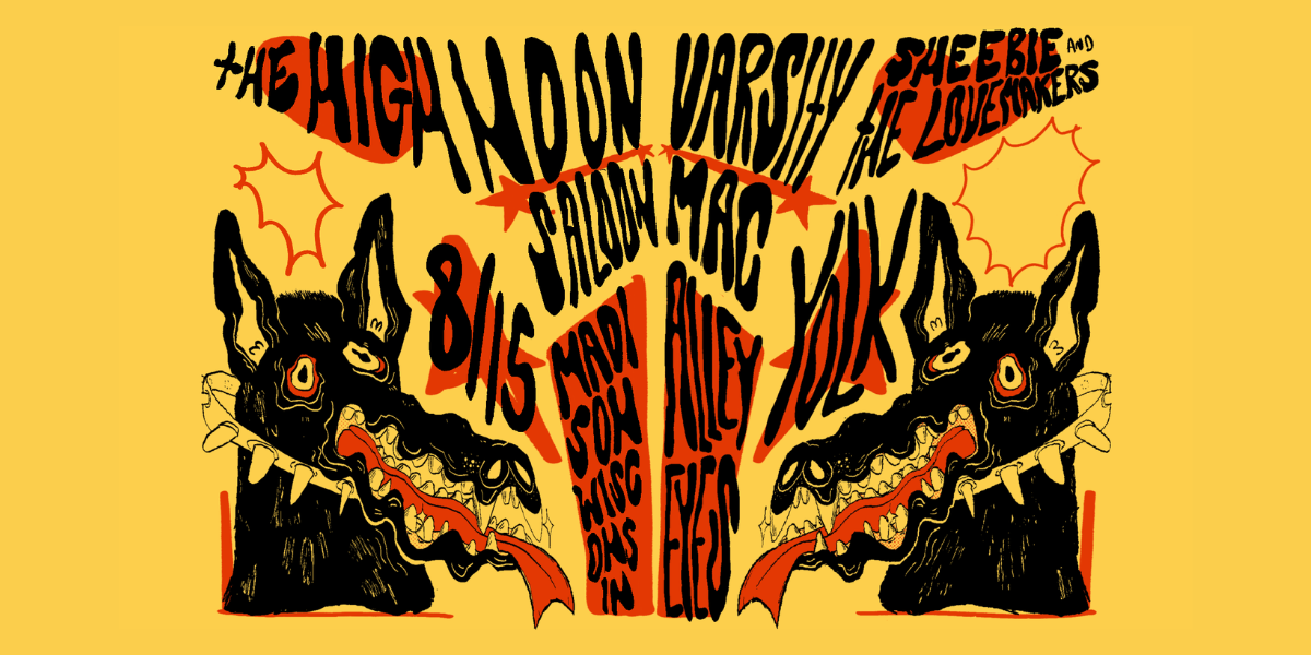 Varsity Mac, Sheebie & the Lovemakers, Yolk and Alley Eyes at High Noon Saloon on August 15, 2026
