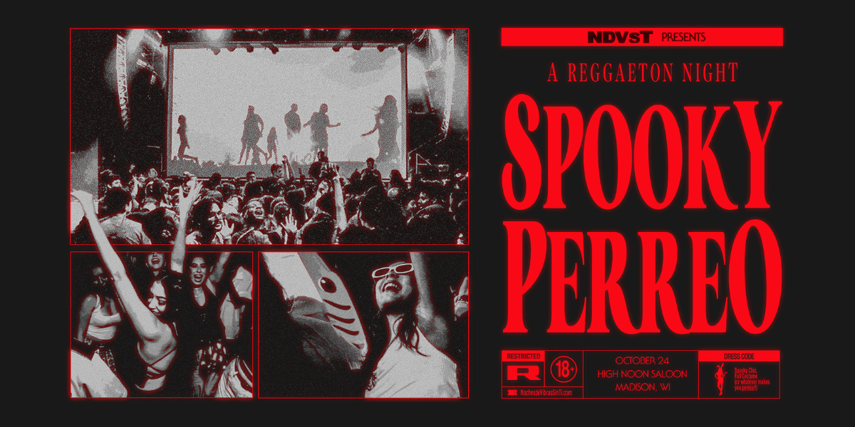 Spooky Perreo: Halloween Reggaeton Party at High Noon Saloon on October 24, 2026